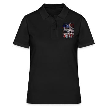 Rolling Thunder V8 Pickup Truck United States - Women's Polo Shirt - black - Front - Ailine (174cm)