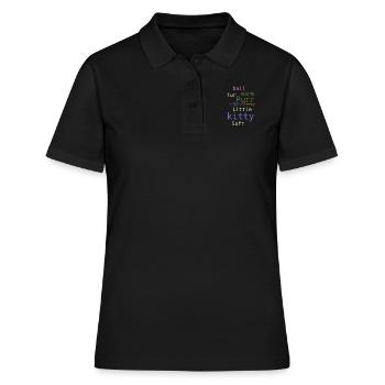 Soft Kitty - Women's Polo Shirt - black - Front - Ailine (174cm)