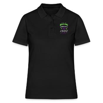 cycling writer literature funny reading happy - Women's Polo Shirt - black - Front - Ailine (174cm)