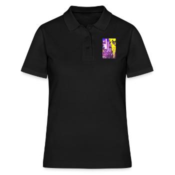 Sidback Unltd. - Métropole des papillons - Polo Femme - noir - Devant - Ailine (174cm)