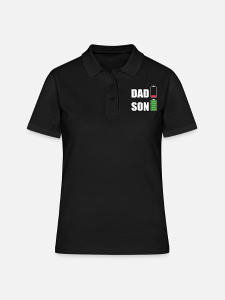 DAD & SON - Polo Femme - noir