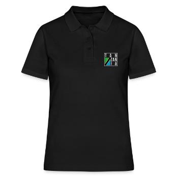 Tansania - Frauen Polo Shirt - Schwarz - Vorne - Ailine (174cm)