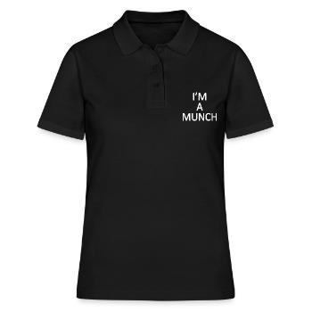 Im a munch - Women's Polo Shirt - black - Front - Ailine (174cm)