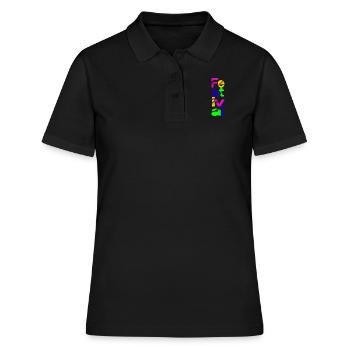 Fest - Frauen Polo Shirt - Schwarz - Vorne - Ailine (174cm)