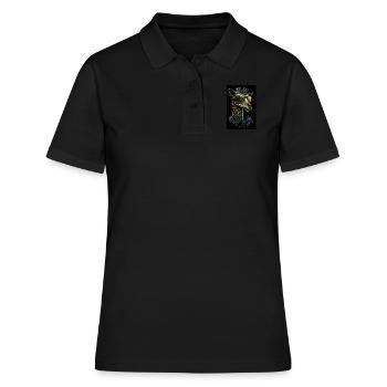Girafe punk cool - Polo Femme - noir - Devant - Ailine (174cm)