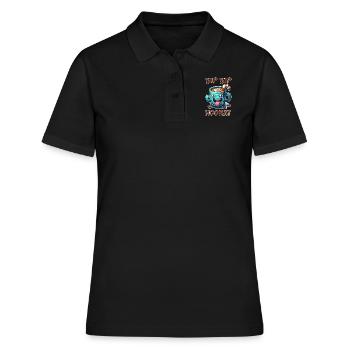 Sip Sip Hourra / Hipp Hipp Hurra - Polo Femme - noir - Devant - Ailine (174cm)