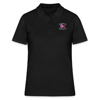 Polieren Sie Ihren Look, Polieren Sie - Frauen Polo Shirt - Schwarz - Vorne - Ailine (174cm)