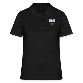 Mahal Kita Lola I Love You Grandma Philippines - Women's Polo Shirt - black - Front - Ailine (174cm)