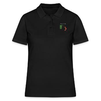 DNA - noch einzeln - RNA - immer - Frauen Polo Shirt - Schwarz - Vorne - Ailine (174cm)