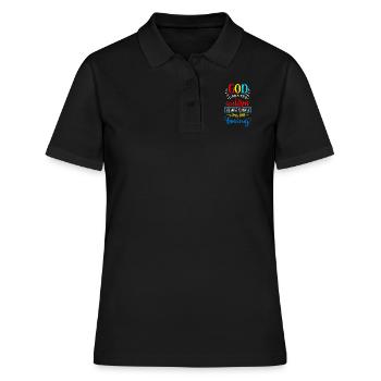 Autisme cadeau Asperger Parents Awareness Fort - Polo Femme - noir - Devant - Ailine (174cm)