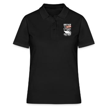 Kreuzfahrt - Frauen Polo Shirt - Schwarz - Vorne - Ailine (174cm)