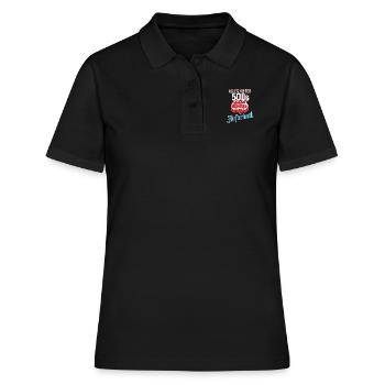 Alles unter 500 Gramm ist Aufschnitt - Frauen Polo Shirt - Schwarz - Vorne - Ailine (174cm)