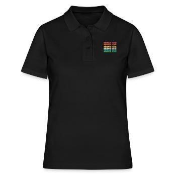 Cuisine allemande, boulettes, Thuringe, dialecte, dialecte - Polo Femme - noir - Devant - Ailine (174cm)