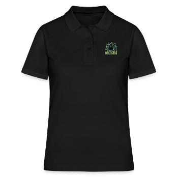 WOLFGANG Nom Tenue de loup pour le jour du nom avec le nom - Polo Femme - noir - Devant - Ailine (174cm)