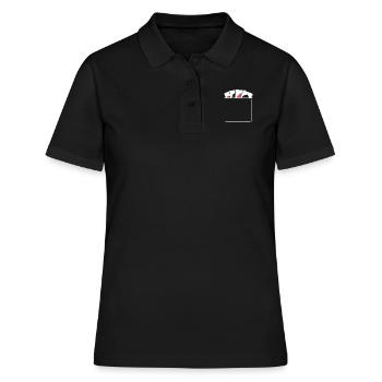 Blackjack Black Jack Casino - Polo Femme - noir - Devant - Ailine (174cm)