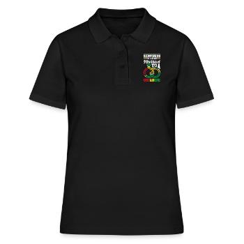 Guyana Flag Le bonheur est d’être marié à un - Polo Femme - noir - Devant - Ailine (174cm)