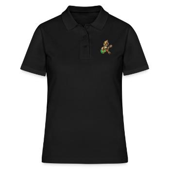 Oiseau brésilien - Polo Femme - noir - Devant - Ailine (174cm)