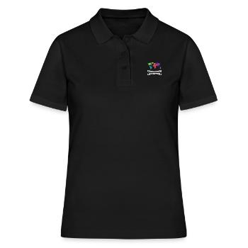 TRAVELING: Challenge Accepted - Frauen Polo Shirt - Schwarz - Vorne - Ailine (174cm)