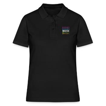 Maître Meilleur Expert L’Homme La Légende - Polo Femme - noir - Devant - Ailine (174cm)