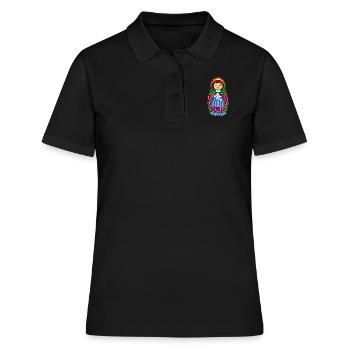 Poupée Matryoshka - Polo Femme - noir - Devant - Ailine (174cm)