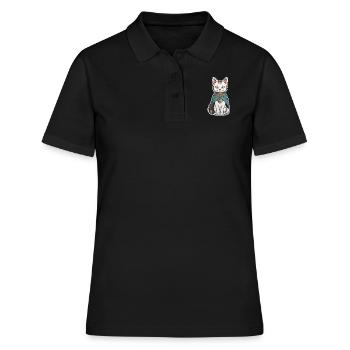 Sorcier du chat - Polo Femme - noir - Devant - Ailine (174cm)