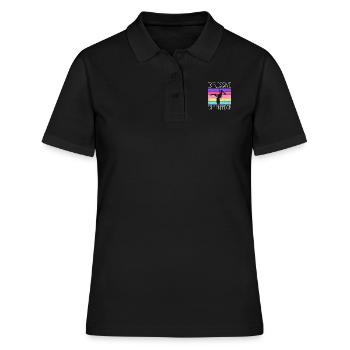 Danseuse de pole dance, Pole dance, Pole dance - Polo Femme - noir - Devant - Ailine (174cm)