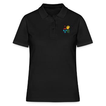 Maler - Frauen Polo Shirt - Schwarz - Vorne - Ailine (174cm)