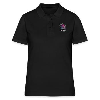 Blumen In Den Dunkelsten Teilen Von Ihnen! - Frauen Polo Shirt - Schwarz - Vorne - Ailine (174cm)