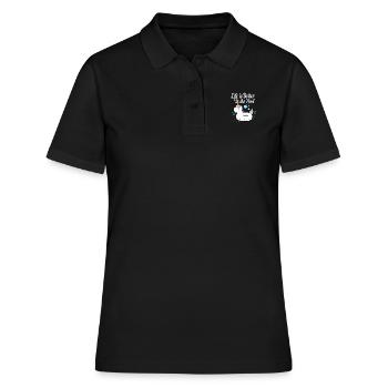 Pool Party - Frauen Polo Shirt - Schwarz - Vorne - Ailine (174cm)