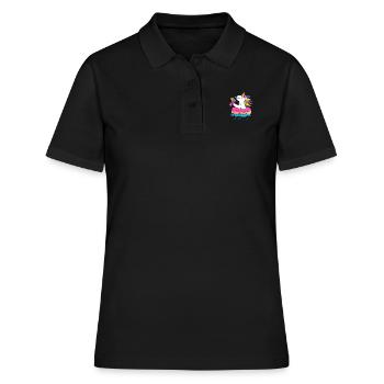 Pool Party - Frauen Polo Shirt - Schwarz - Vorne - Ailine (174cm)