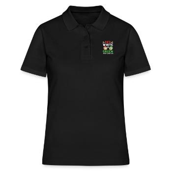 Noël sexe révéler nouveau-né bébé dictons - Polo Femme - noir - Devant - Ailine (174cm)