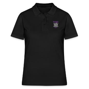Maladie de Crohn - Polo Femme - noir - Devant - Ailine (174cm)