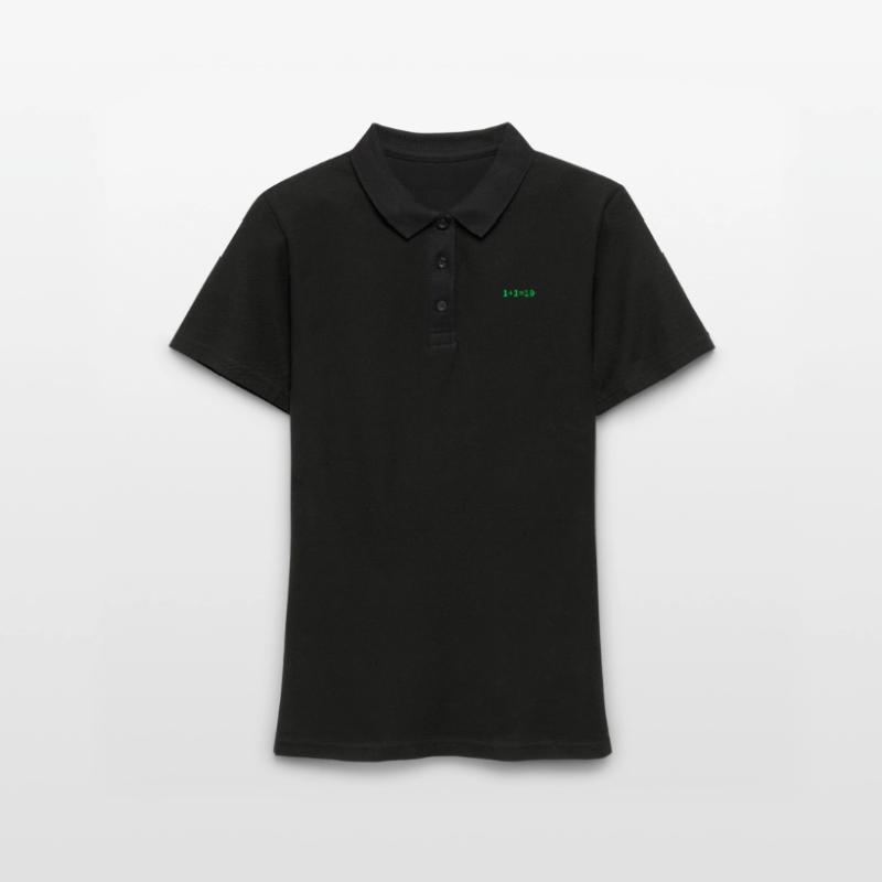 1 + 1 = 10 Binär Code Informatik Programmierer Frauen Polo Shirt