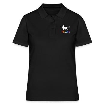 Sauvetage des animaux Droits des animaux Refuge pour animaux de sauvetage des animaux - Polo Femme - noir - Devant - Ailine (174cm)