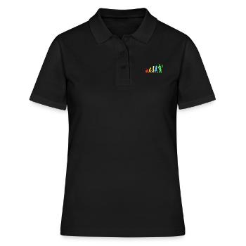 Zauberer Magie Magier Evolution - Frauen Polo Shirt - Schwarz - Vorne - Ailine (174cm)