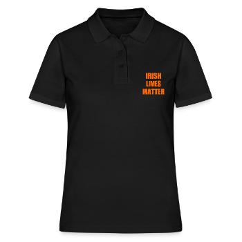 Irish lives matter - Polo Femme - noir - Devant - Ailine (174cm)