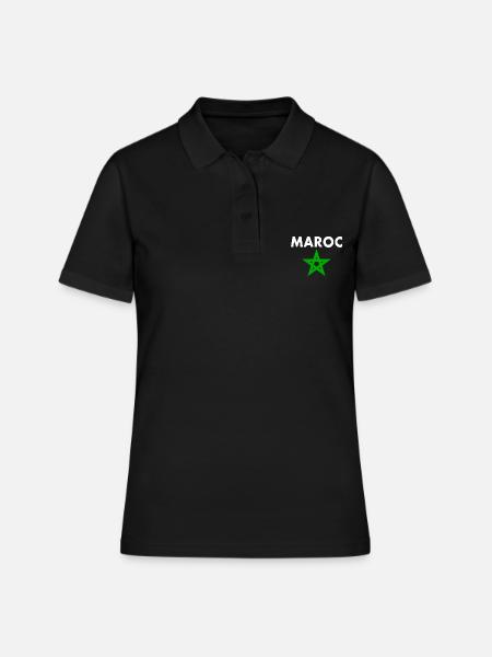 Maroc - Polo Femme - noir
