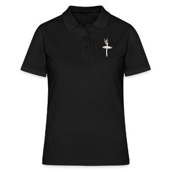 La ballerine en or - Polo Femme - noir - Devant - Ailine (174cm)