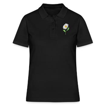 Marguerites - Polo Femme - noir - Devant - Ailine (174cm)