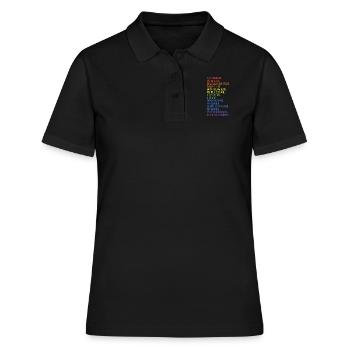 LGBT Gay Pride Homosexualité - Polo Femme - noir - Devant - Ailine (174cm)