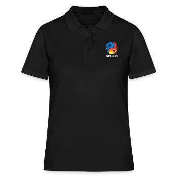 Wing Chun - Frauen Polo Shirt - Schwarz - Vorne - Ailine (174cm)