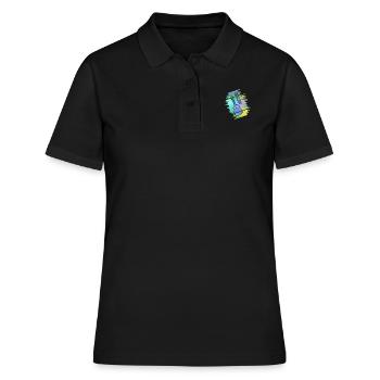 Gitarre Gitarrenspielen Guitar Jason - Frauen Polo Shirt - Schwarz - Vorne - Ailine (174cm)
