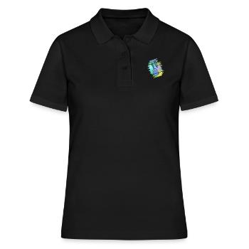 Guitar Janis - Frauen Polo Shirt - Schwarz - Vorne - Ailine (174cm)