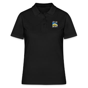 Allons ukraine Personne sympathique Gif - Polo Femme - noir - Devant - Ailine (174cm)