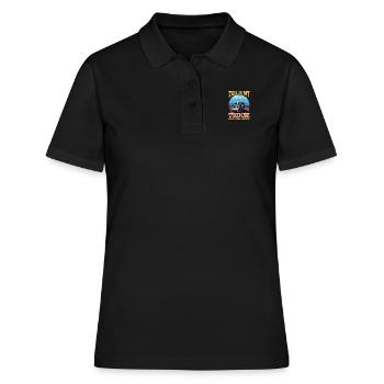 Camionneur Diesel Big Rig Semi-Remorque Camion Chauffeur - Polo Femme - noir - Devant - Ailine (174cm)