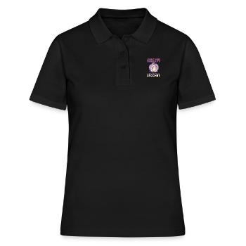 Ich brauche keine Therapie Ich brauche nur, um Ein - Frauen Polo Shirt - Schwarz - Vorne - Ailine (174cm)