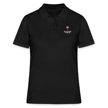 vous avez découvert le poteau rose - Polo Femme - noir - Devant - Ailine (174cm)
