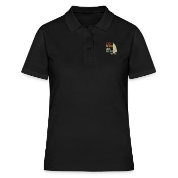 Catamaran captain I would rather sail catamaran - Women's Polo Shirt - black - Front - Ailine (174cm)