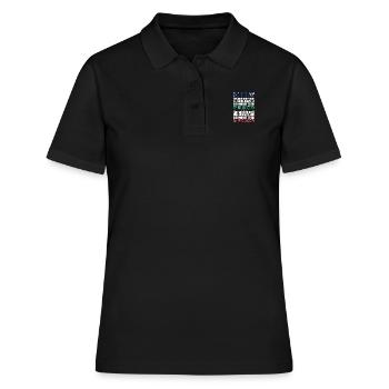 Kilt écossais disant jupe écossaise Écosse - Polo Femme - noir - Devant - Ailine (174cm)