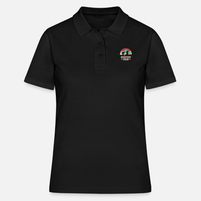 Alpenüberquerung Oberstdorf Meran E5 Fernwanderweg - Frauen Polo Shirt - Schwarz